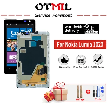 Original 4.5" For Nokia Lumia 1020 LCD Display Touch Screen Digitizer with Frame Assembly For Nokia 1020 Replacement Display
Original 4.5" For Nokia Lumia 1020 LCD Display Touch Screen Digitizer with Frame Assembly For Nokia 1020 Replacement Display