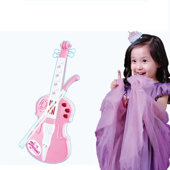 Simulation Electric Violin Musical Instruments Toy with Light and Sound for Kid Learning & Education Christmas Gift- Pink
Simulation Electric Violin Musical Instruments Toy with Light and Sound for Kid Learning & Education Christmas Gift- Pink
