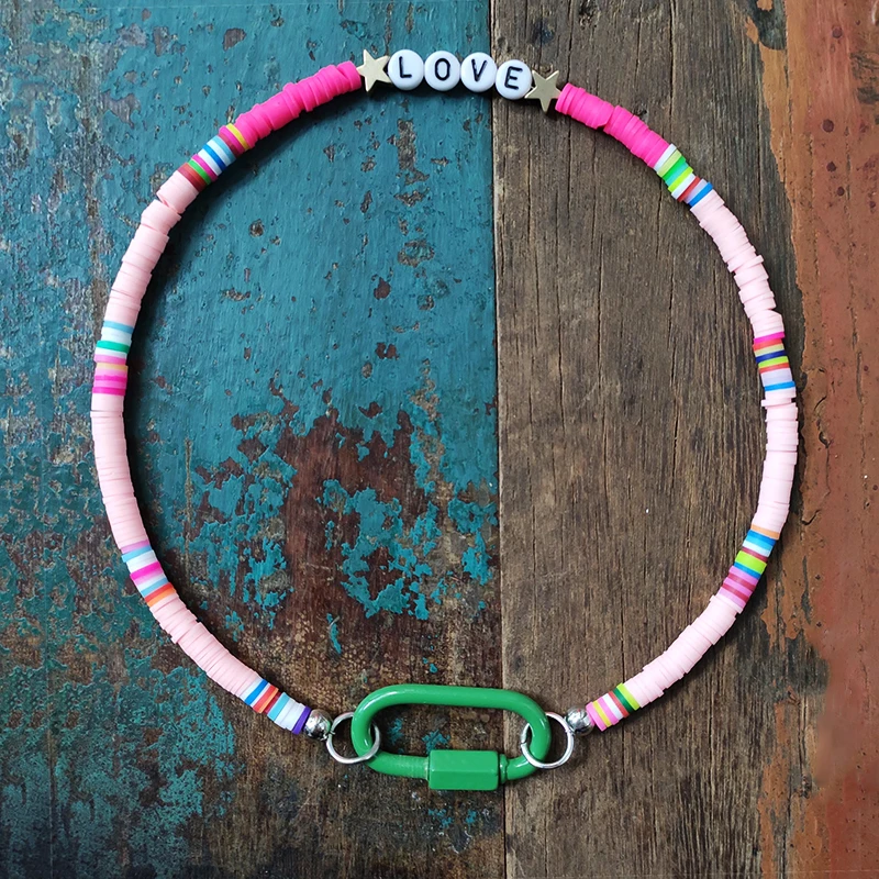 2022 Bohemian Stainless Steel Pendant Necklace Color Soft Clay Beads Short Beck Jewelry Women Statement Fashion Choker Gifts
2022 Bohemian Stainless Steel Pendant Necklace Color Soft Clay Beads Short Beck Jewelry Women Statement Fashion Choker Gifts