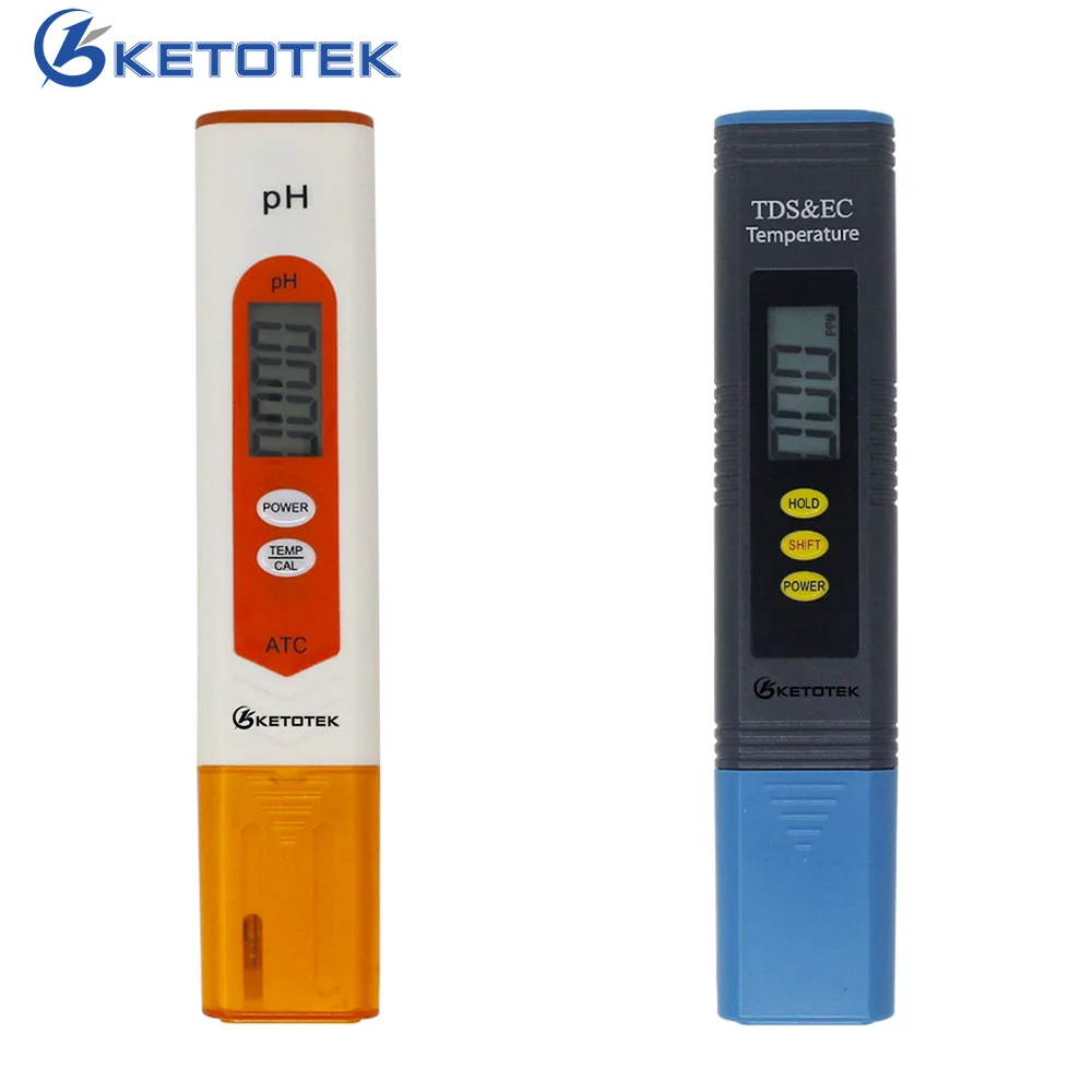 Ketotek Protable LCD Digital PH Meter TDS EC Meter PH Tester Thermometer Aquarium Pool Water Wine Urine Automatic Calibration
Ketotek Protable LCD Digital PH Meter TDS EC Meter PH Tester Thermometer Aquarium Pool Water Wine Urine Automatic Calibration