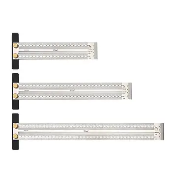 High-precision Scale Ruler T-Rule Hole Ruler Stainless Woodworking Scribing Mark Scriber Gauge Carpenter Measuring Tool
High-precision Scale Ruler T-Rule Hole Ruler Stainless Woodworking Scribing Mark Scriber Gauge Carpenter Measuring Tool