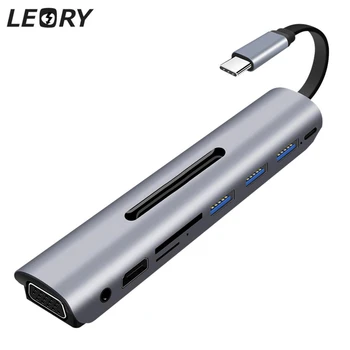 LEORY Type-C USB C Hub Adapter for MacBook-PRO With 3 * USB 3.0 Ports/Type-C PD Charging/3.5mm Audio Earphone Jack/4K HD Display
LEORY Type-C USB C Hub Adapter for MacBook-PRO With 3 * USB 3.0 Ports/Type-C PD Charging/3.5mm Audio Earphone Jack/4K HD Display