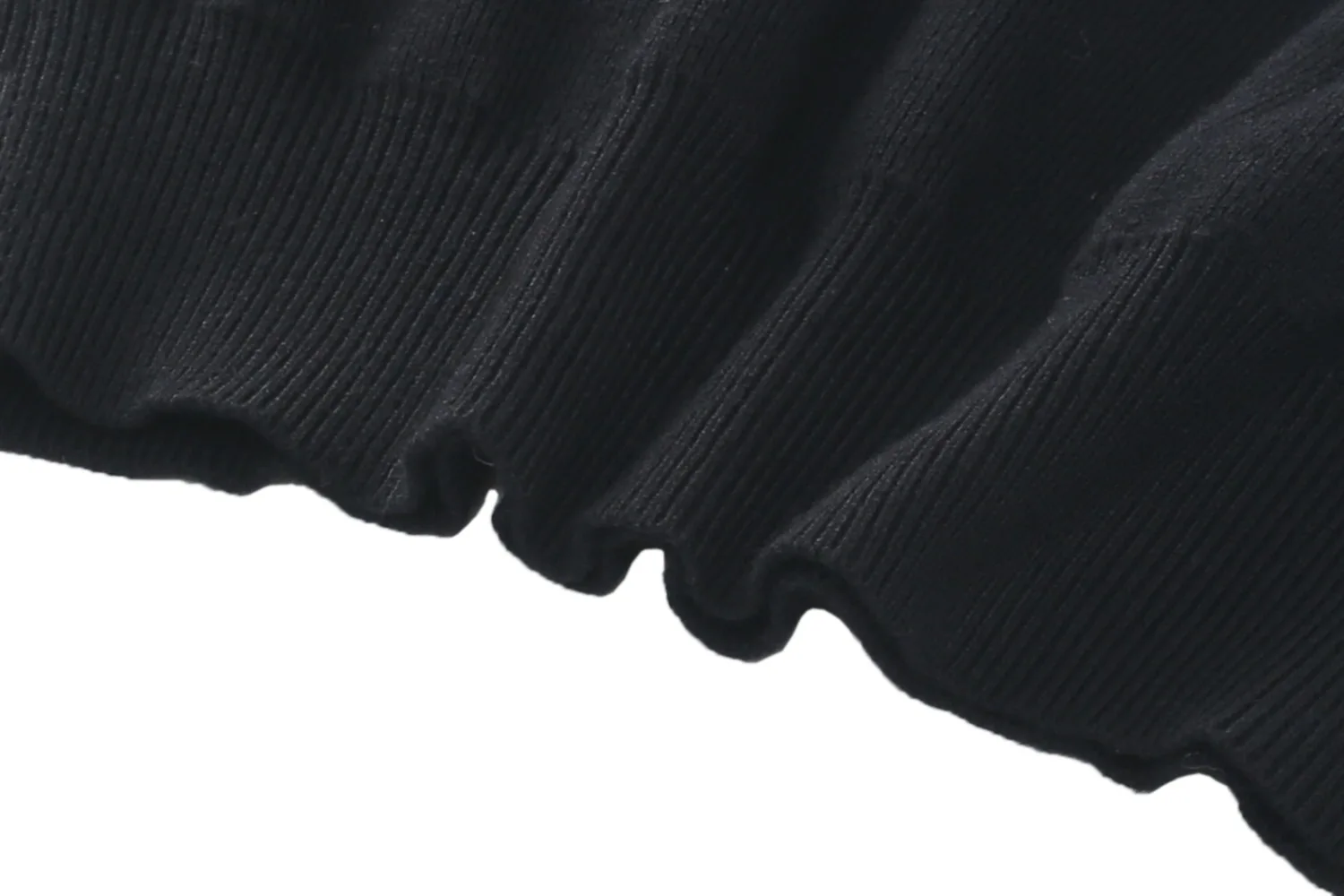 Thick Mushroom 3D applique Black Oversize Sweatshirt