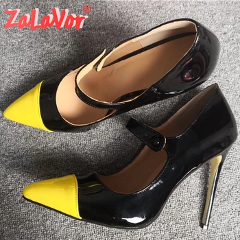 ZALAVOR Plus Size 35-47 Women High Heel Shoes Fashion Mixed Color Pointed Toe Sexy Office Lady Pumps Wedding Bridals Stiletto 
ZALAVOR Plus Size 35-47 Women High Heel Shoes Fashion Mixed Color Pointed Toe Sexy Office Lady Pumps Wedding Bridals Stiletto