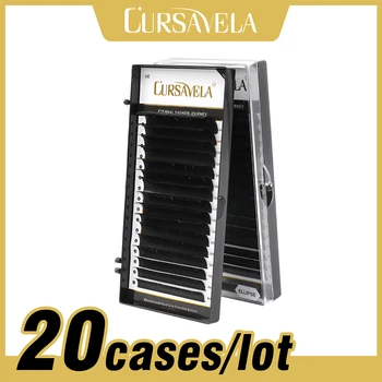 CURSAVELA 20 cases/lot Matte Flat Ellipse Eyelashes Split Tips Soft Black Color Extension Eyelashes Makeup Lashes Vendor
CURSAVELA 20 cases/lot Matte Flat Ellipse Eyelashes Split Tips Soft Black Color Extension Eyelashes Makeup Lashes Vendor
