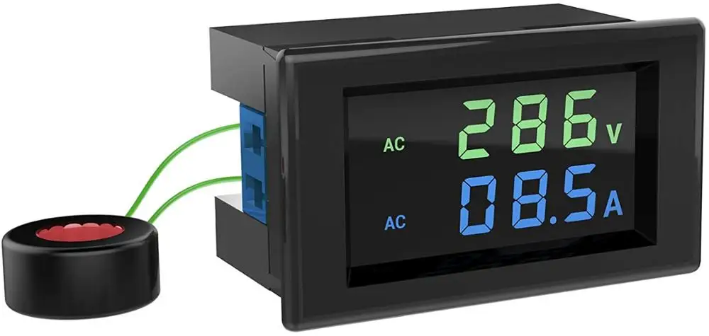 AC Current Meter 80-300V 100A Digital Multimeter Voltmeter Ammeter LCD Display Voltage Amperage Detector Volt Amp Tester Monitor
AC Current Meter 80-300V 100A Digital Multimeter Voltmeter Ammeter LCD Display Voltage Amperage Detector Volt Amp Tester Monitor