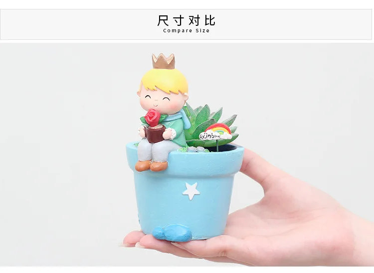 Creative Resin Succulent Plant Pots Mini Flower Pot Decorative Desktop Flowerpot Fairy Garden Home Garden Decoration (17)