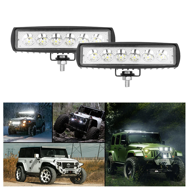 2Pcs 18w DRL LED Spot Flood Work Light Worklight 12V 4WD led work lights for Off Road Vehicle SUV car trucks
2Pcs 18w DRL LED Spot Flood Work Light Worklight 12V 4WD led work lights for Off Road Vehicle SUV car trucks