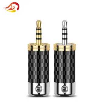 QYFANG 2.5mm 4 Pole Stereo Adapter Carbon Fiber Audio Jack Rhodium Plated Earphone Plug Wire Connector For AK240 320 Headphone
QYFANG 2.5mm 4 Pole Stereo Adapter Carbon Fiber Audio Jack Rhodium Plated Earphone Plug Wire Connector For AK240 320 Headphone
