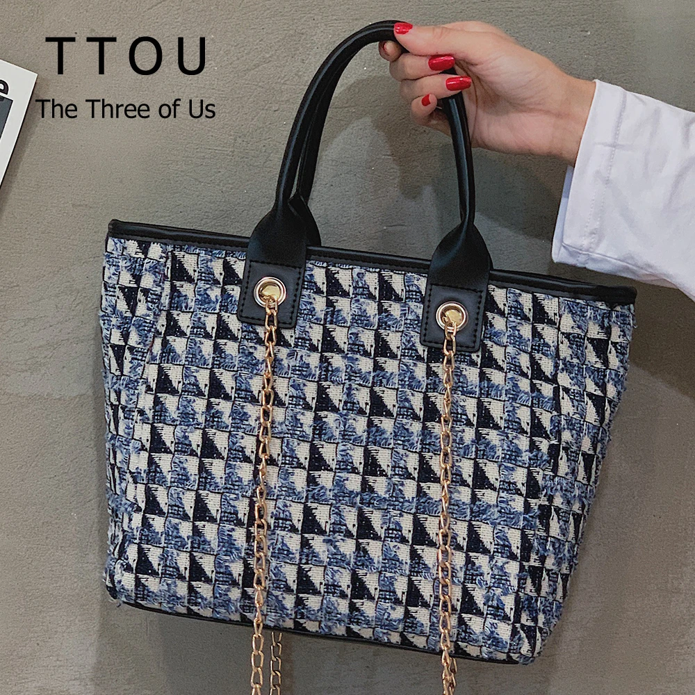 TTOU Fashion Women's Casual Hand Tote Bag Large Size Shopping Bag Wool Leisure Shoulder Bag Big Trendy Chain Bag Luxury Handbags
TTOU Fashion Women's Casual Hand Tote Bag Large Size Shopping Bag Wool Leisure Shoulder Bag Big Trendy Chain Bag Luxury Handbags