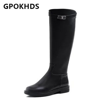GPOKHDS 2021 women Knee-High boots Cow leather Winter short plush Round Toe Zipper Med heels female Motorcycle boots size 39
GPOKHDS 2021 women Knee-High boots Cow leather Winter short plush Round Toe Zipper Med heels female Motorcycle boots size 39