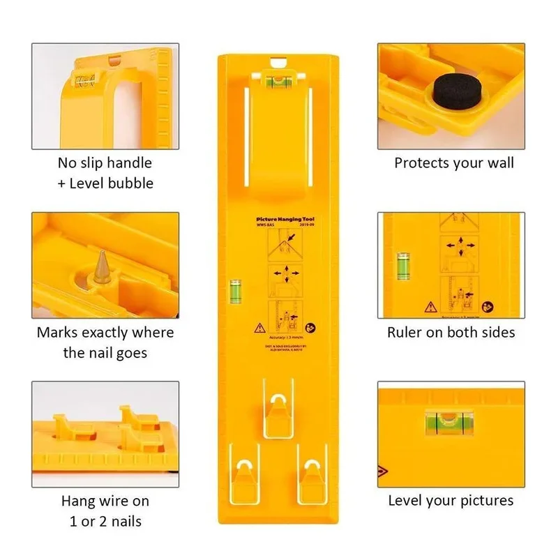 Photo Frame Hanging Tool Pictures Level Ruler Hanger Hooks Easy Hanging Measuring Ruler Tools
Photo Frame Hanging Tool Pictures Level Ruler Hanger Hooks Easy Hanging Measuring Ruler Tools