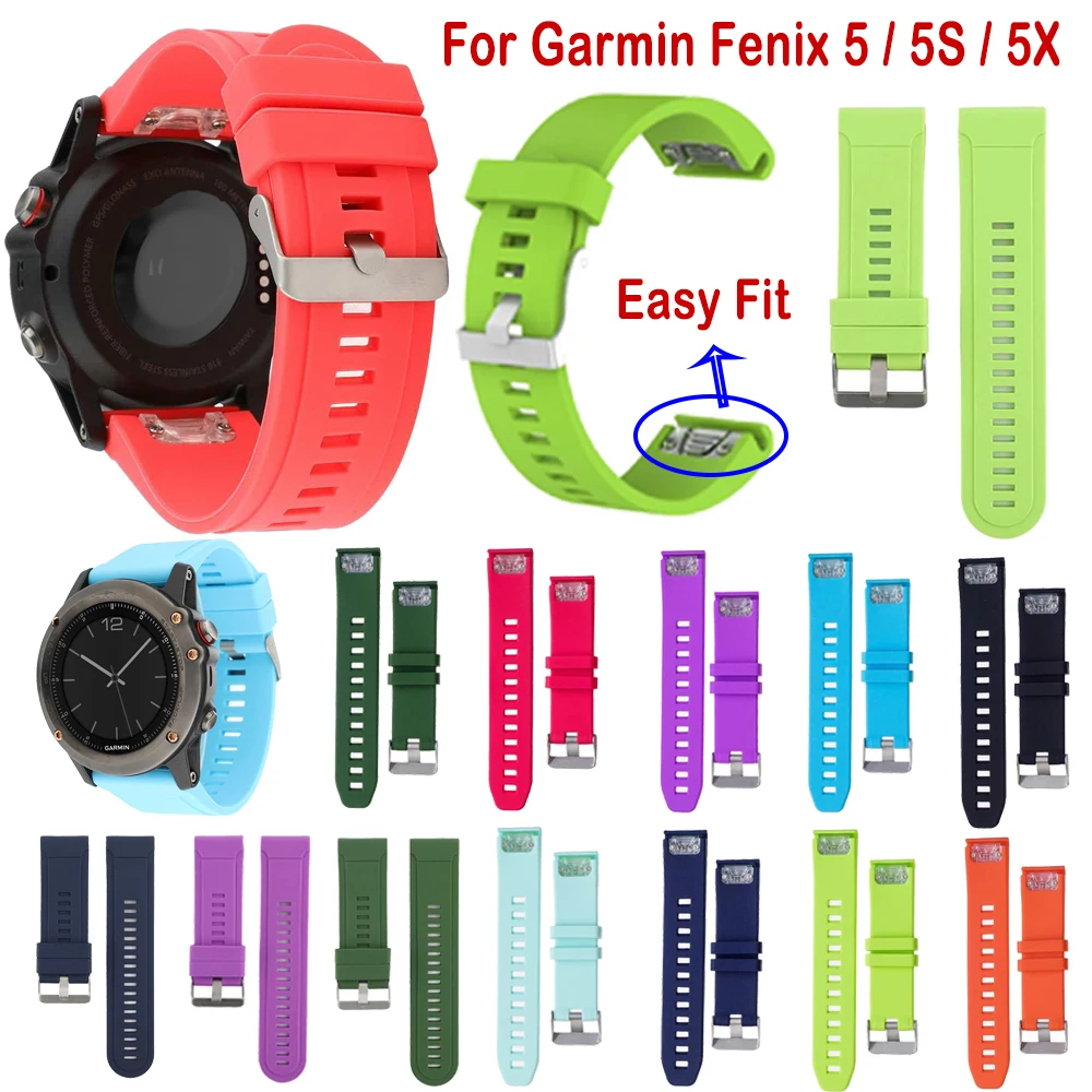 26 22MM Watchband for Garmin Fenix 5 5X 5S 3 3 HR for Fenix 5X Plus Quick Release Silicone Easyfit Wrist Band Strap smartwatch
26 22MM Watchband for Garmin Fenix 5 5X 5S 3 3 HR for Fenix 5X Plus Quick Release Silicone Easyfit Wrist Band Strap smartwatch
