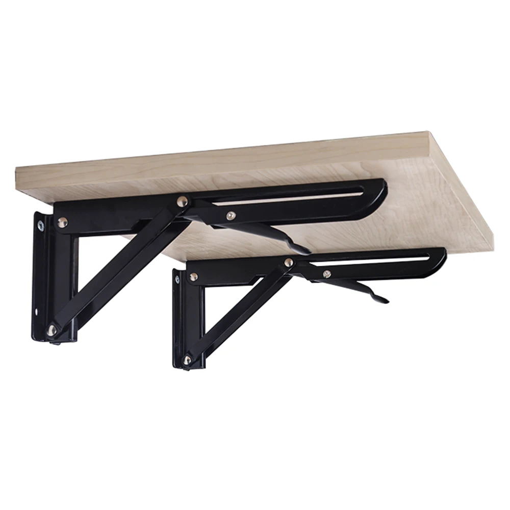 2pcs Wall Shelf Bracket Folding Heavy Duty Triangular Brackets Table Bench Black Carbon Steel Shelf For Microwave Motorhome
2pcs Wall Shelf Bracket Folding Heavy Duty Triangular Brackets Table Bench Black Carbon Steel Shelf For Microwave Motorhome