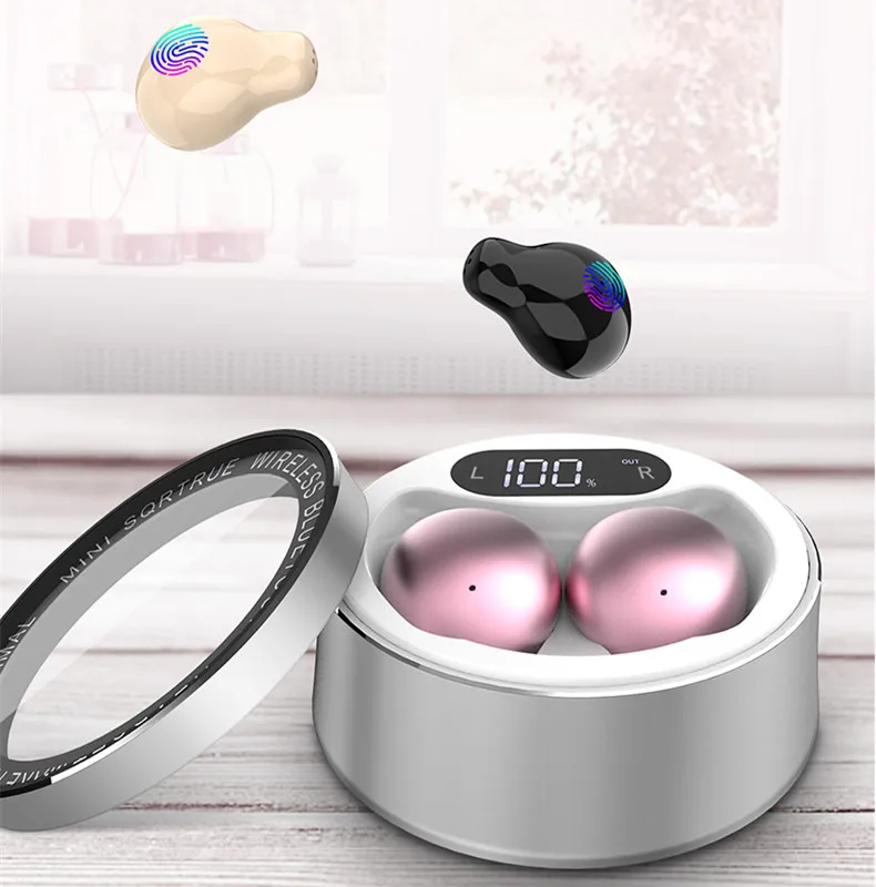 Ultra Mini Wireless TWS Earphone Hidden Small Bluetooth Headset Touch Control Earbud With LED Power Display bluetooth earphone
Ultra Mini Wireless TWS Earphone Hidden Small Bluetooth Headset Touch Control Earbud With LED Power Display bluetooth earphone