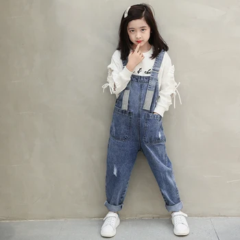 2020 New Fashion Girls Overall Kids Denim Jumpsuit Children Overalls Jeans Spring Fall Jeans Pants Cowboy Pockets Outwears 6-16T
2020 New Fashion Girls Overall Kids Denim Jumpsuit Children Overalls Jeans Spring Fall Jeans Pants Cowboy Pockets Outwears 6-16T