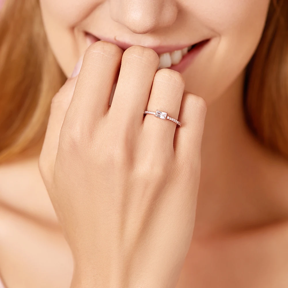ATHENAIE 925 Sterling Silver Plated Rose Gold CZ Sparkling Square Halo Rings for Women Stackable Finger Ring For Women 
ATHENAIE 925 Sterling Silver Plated Rose Gold CZ Sparkling Square Halo Rings for Women Stackable Finger Ring For Women