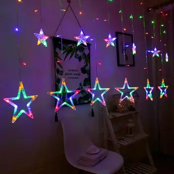 Creative Curtain Lamp Star String 220V 138LED EU Plug High-quality Durable Multi-function Wedding Home Party KTV Night Light
Creative Curtain Lamp Star String 220V 138LED EU Plug High-quality Durable Multi-function Wedding Home Party KTV Night Light