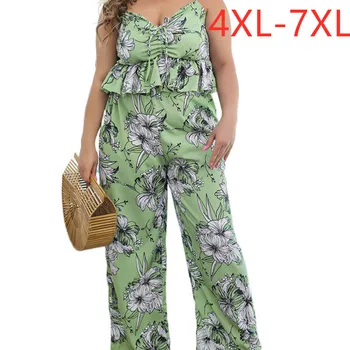 New 2020 summer plus size sleeveless loose casual floral print sun-top shirt and long pants two piece suits 4XL 5XL 6XL 7XL
New 2020 summer plus size sleeveless loose casual floral print sun-top shirt and long pants two piece suits 4XL 5XL 6XL 7XL