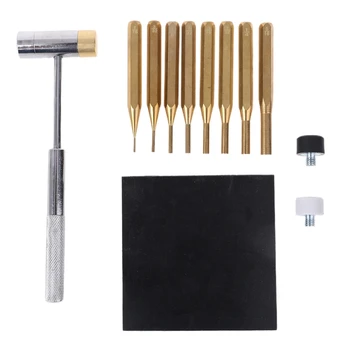 8pcs Brass Punch with Hammer Bench Block Repair Tools Kit for Gunsmithing Armorers Watch Jewelry Crafts
8pcs Brass Punch with Hammer Bench Block Repair Tools Kit for Gunsmithing Armorers Watch Jewelry Crafts