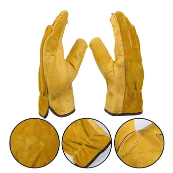 Genuine Leather Work Gloves Anti-slip Driver Full Leather Garden Gloves For Mechanical Repair Vehicle Safety Protection Products
Genuine Leather Work Gloves Anti-slip Driver Full Leather Garden Gloves For Mechanical Repair Vehicle Safety Protection Products