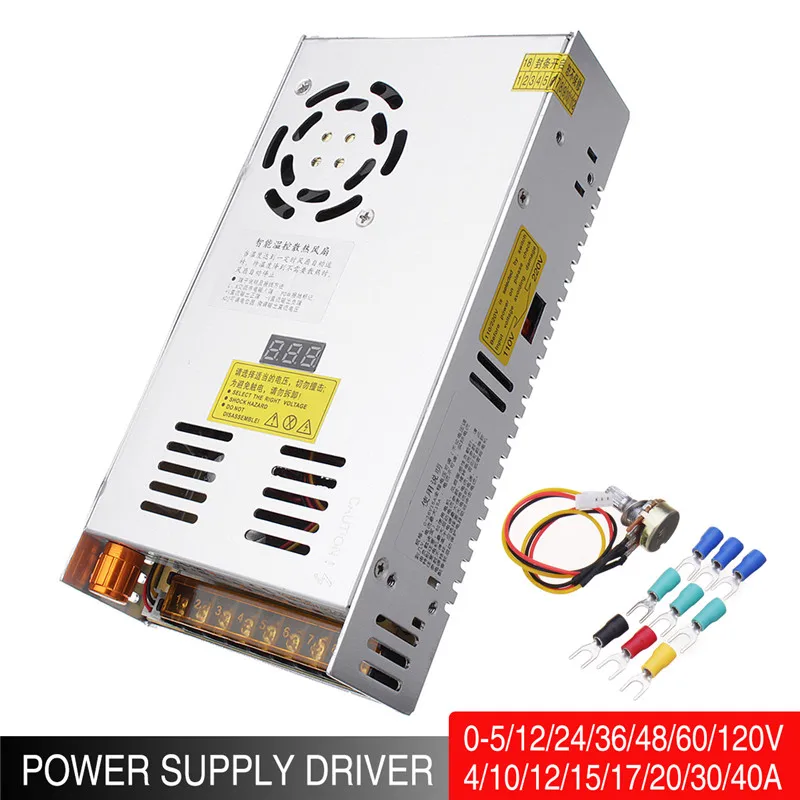 Smuxi AC 110 220V to DC 0-48V Adjustable Switch Power Supply Driver Adapter for LED Strip light Switch Power Supply
Smuxi AC 110 220V to DC 0-48V Adjustable Switch Power Supply Driver Adapter for LED Strip light Switch Power Supply