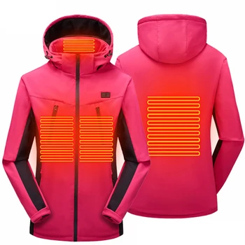 PARATAGO Outdoor Winter Electric Heating Jacket USB Charge Women Heated Jackets Heat Skiing Hiking Clothes Dropshipping P9152W
PARATAGO Outdoor Winter Electric Heating Jacket USB Charge Women Heated Jackets Heat Skiing Hiking Clothes Dropshipping P9152W