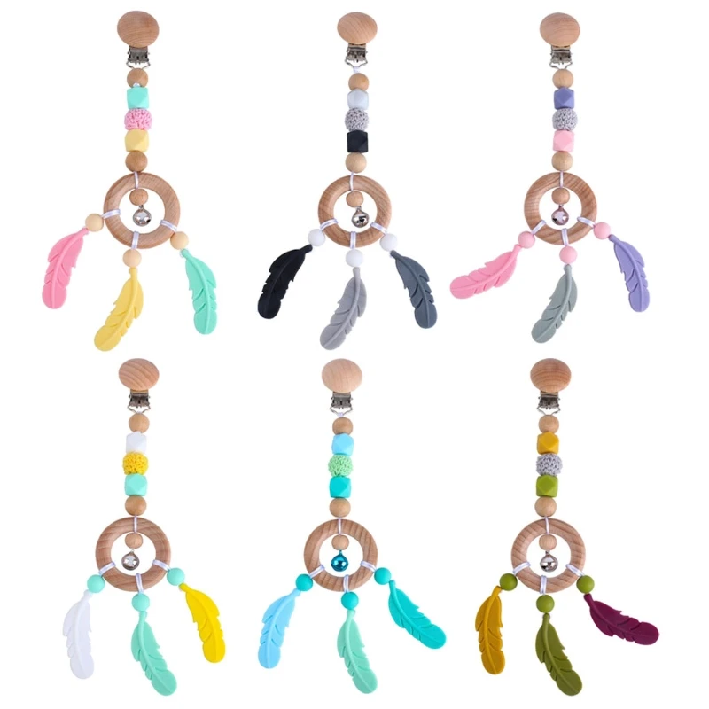 1pc Baby Teether Wooden Pram Chain Clip Baby Mobile Pram Silicone Bead Pacifier Chain Chewable Silicone Rattle Play Gym Toy
1pc Baby Teether Wooden Pram Chain Clip Baby Mobile Pram Silicone Bead Pacifier Chain Chewable Silicone Rattle Play Gym Toy