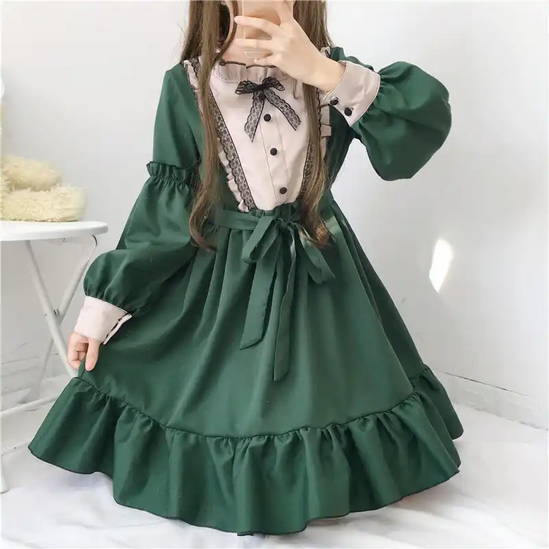 green lolita dress