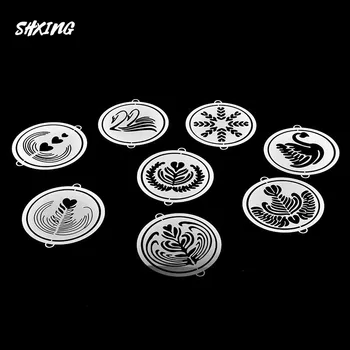 8pcs Coffee Printing Flower Model Cafe Accessories Coffee Stainless Steel Template Garland Mold pad Barista Art Stencils
8pcs Coffee Printing Flower Model Cafe Accessories Coffee Stainless Steel Template Garland Mold pad Barista Art Stencils