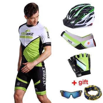 

VEOBIKE Pro Team Cycling Jersey Set Men Summer Short Sleeve Bicycle Clothing Mtb Bike Clothes Racing Sports Wear Cycle Outfits