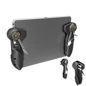 New Mobile PUBG Game Controller For Ipad Tablet Six Finger Game Joystick Handle Aim Button L1R1 Shooter Gamepad Trigger
New Mobile PUBG Game Controller For Ipad Tablet Six Finger Game Joystick Handle Aim Button L1R1 Shooter Gamepad Trigger