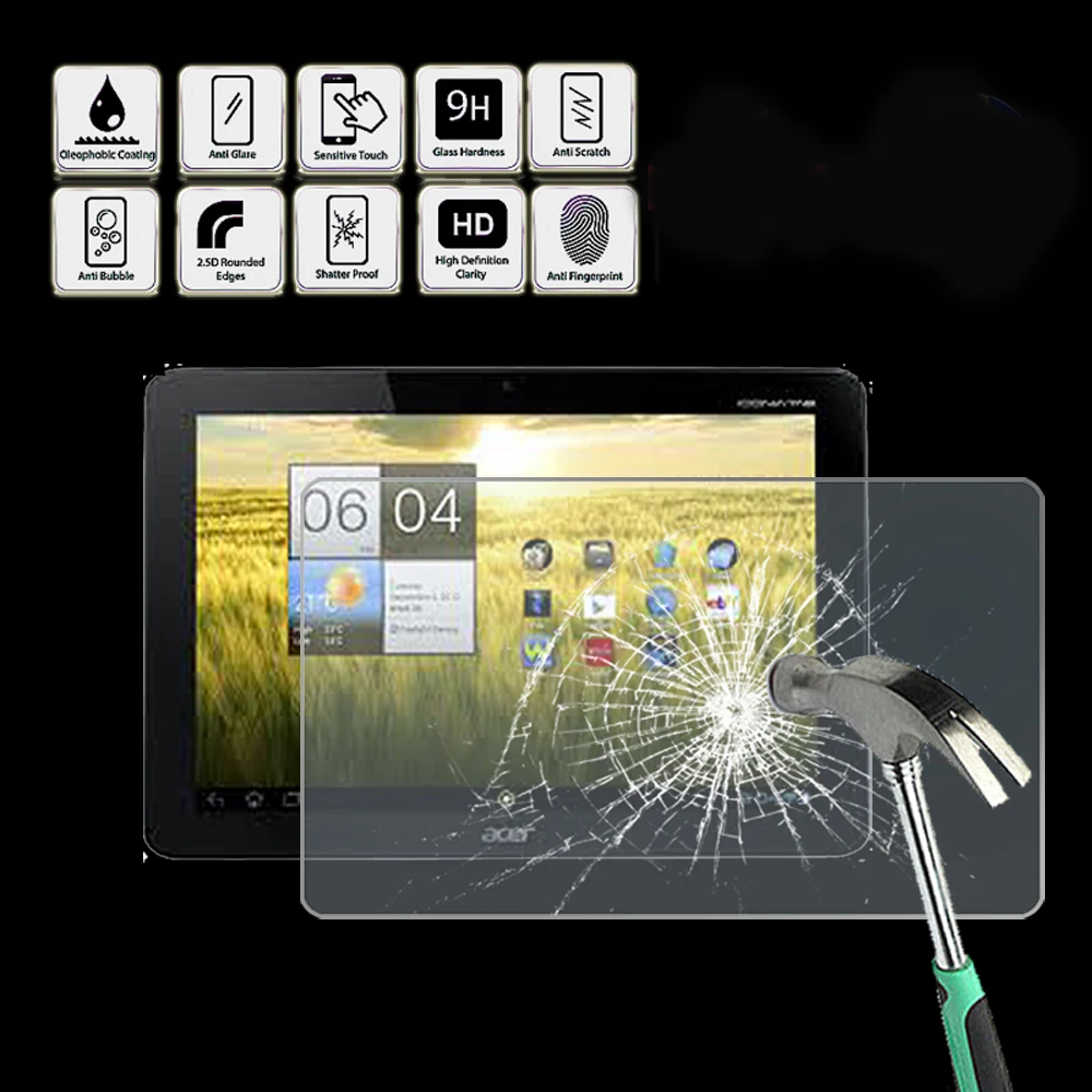 Tablet Tempered Glass Screen Protector Cover for Acer Iconia Tab A211 10.1" - Screen Film Protector Guard Cover
Tablet Tempered Glass Screen Protector Cover for Acer Iconia Tab A211 10.1" - Screen Film Protector Guard Cover
