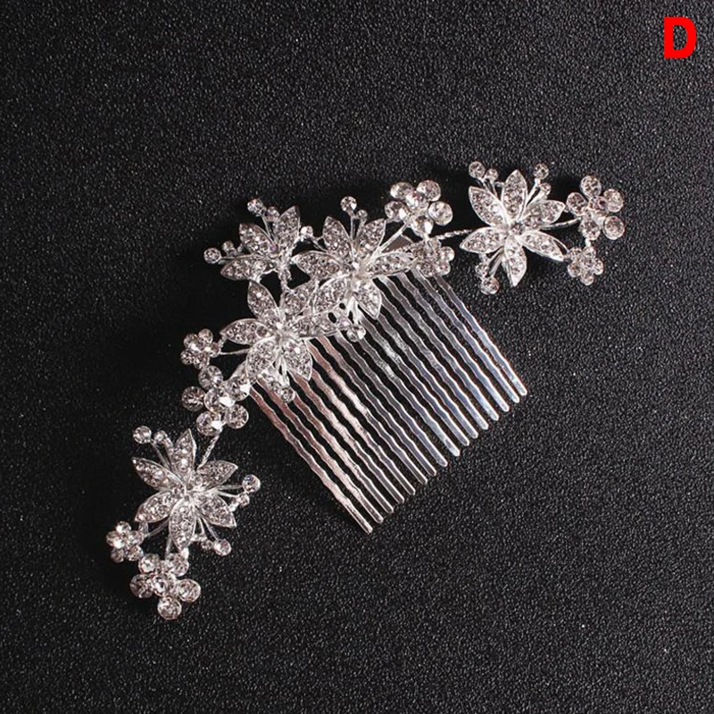 elegant wedding hair combs for bride crystal pearls rhinestones