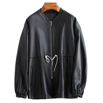 Nerazzurri spring leather jacket women drop shoulder long sleeve drawstring leather coat plus size leather jackets for women 4xl
Nerazzurri spring leather jacket women drop shoulder long sleeve drawstring leather coat plus size leather jackets for women 4xl