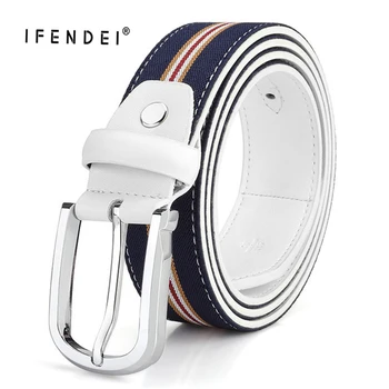 IFENDEI New Designer Belts for Men Fashion Canvas Belt for Jeans Casual Genuine Leather Belt with Pin Buckle
IFENDEI New Designer Belts for Men Fashion Canvas Belt for Jeans Casual Genuine Leather Belt with Pin Buckle