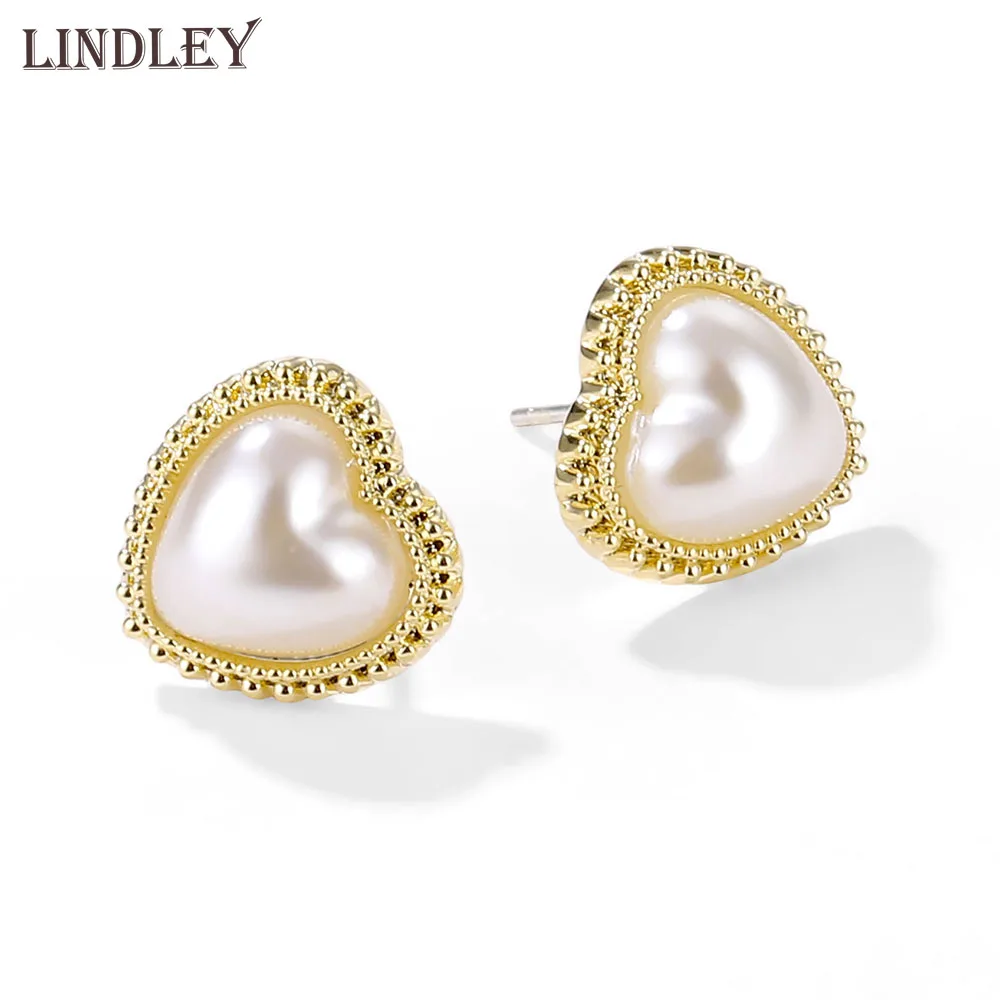 LINDLEY Sunshine pearl heart Gold stud earrings for women Micro wax inlay CZ Earrings Fine Jewellery Birthday Gift Anti Allergy
LINDLEY Sunshine pearl heart Gold stud earrings for women Micro wax inlay CZ Earrings Fine Jewellery Birthday Gift Anti Allergy