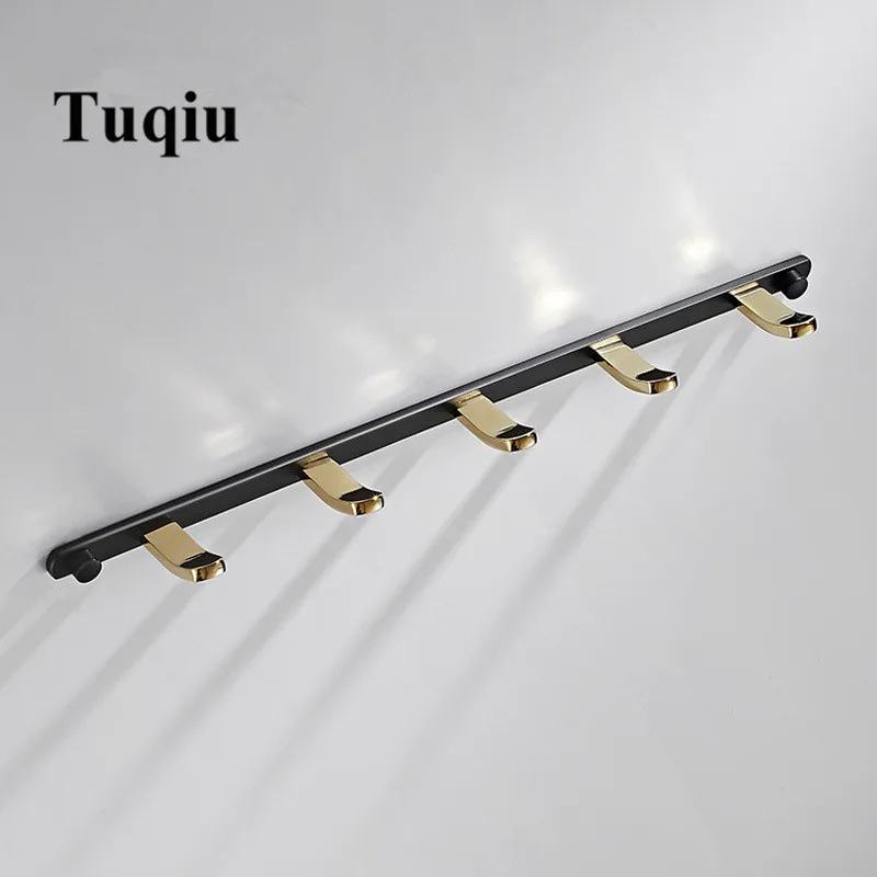 Tuqiu Robe Hook 5 Hooks Clothes Hook Black Gold Clothes Rack Hanger Towel hanger Brass kitchen hook Door Hanger Wall Mounted
Tuqiu Robe Hook 5 Hooks Clothes Hook Black Gold Clothes Rack Hanger Towel hanger Brass kitchen hook Door Hanger Wall Mounted