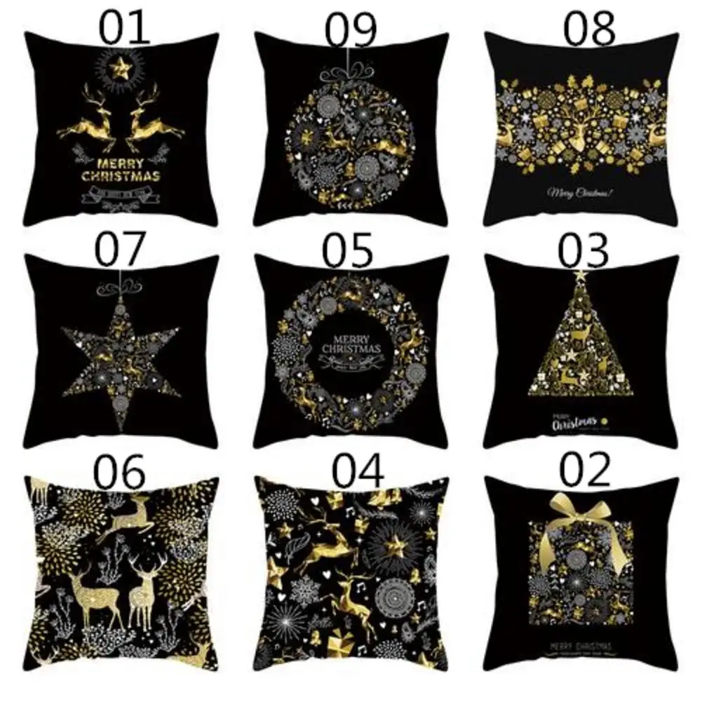 Merry Christmas Pillow Case Polyester Peach Skin Pillowslip Durable Throw Pillow Cover Black Gold Pillowcover Christmas Gifts
Merry Christmas Pillow Case Polyester Peach Skin Pillowslip Durable Throw Pillow Cover Black Gold Pillowcover Christmas Gifts