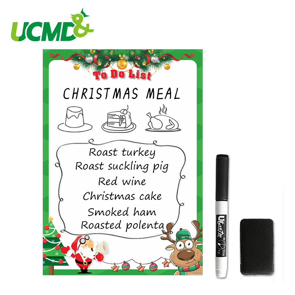 A4 Dry Wipe Whiteboard with Marker pen Eraser Magnetic Drawing Writing Remind Memo Record Boards Christmas Decor Fridge Magnets
A4 Dry Wipe Whiteboard with Marker pen Eraser Magnetic Drawing Writing Remind Memo Record Boards Christmas Decor Fridge Magnets