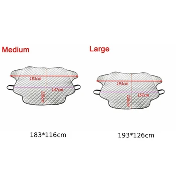 183*116cm/193*126cm Car Windshield Snow Cover Silver three-layer quilted auto windshield winter cover Car accessories
183*116cm/193*126cm Car Windshield Snow Cover Silver three-layer quilted auto windshield winter cover Car accessories