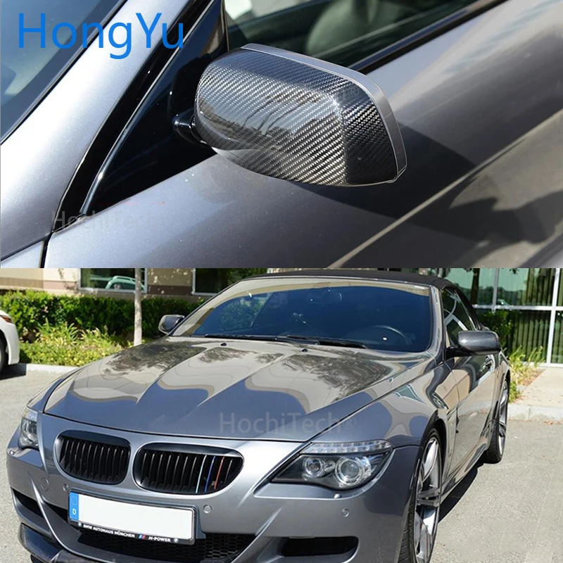 Для BMW 5 серии E60 седан 545i 550i 2004-2007 100% углеродное волокно крышка зеркала заднего