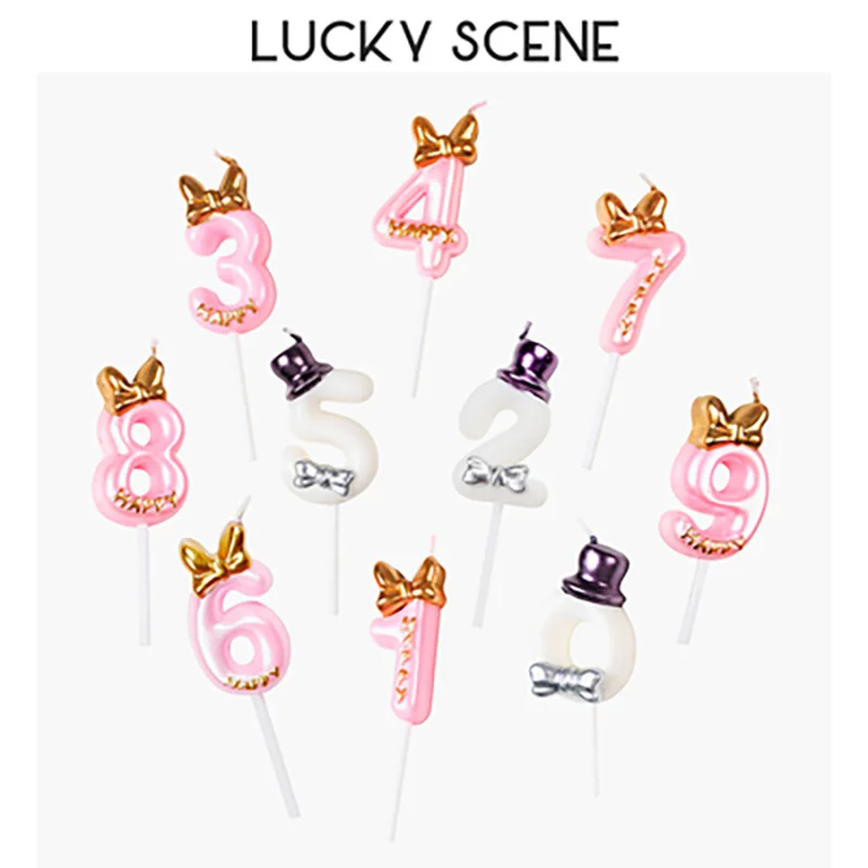 1PC Number 0-9 Birthday Candle Birthday Bowknot Top Hat Cake Decoration Candles For Kids Adult Wedding Candle Decor S00633
1PC Number 0-9 Birthday Candle Birthday Bowknot Top Hat Cake Decoration Candles For Kids Adult Wedding Candle Decor S00633