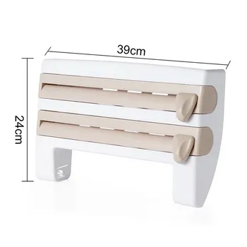 Cling Film Storage Rack Wrap Cutter Refrigerator Wall Hanging Paper Towel Holder Multifunction Organizer
Cling Film Storage Rack Wrap Cutter Refrigerator Wall Hanging Paper Towel Holder Multifunction Organizer