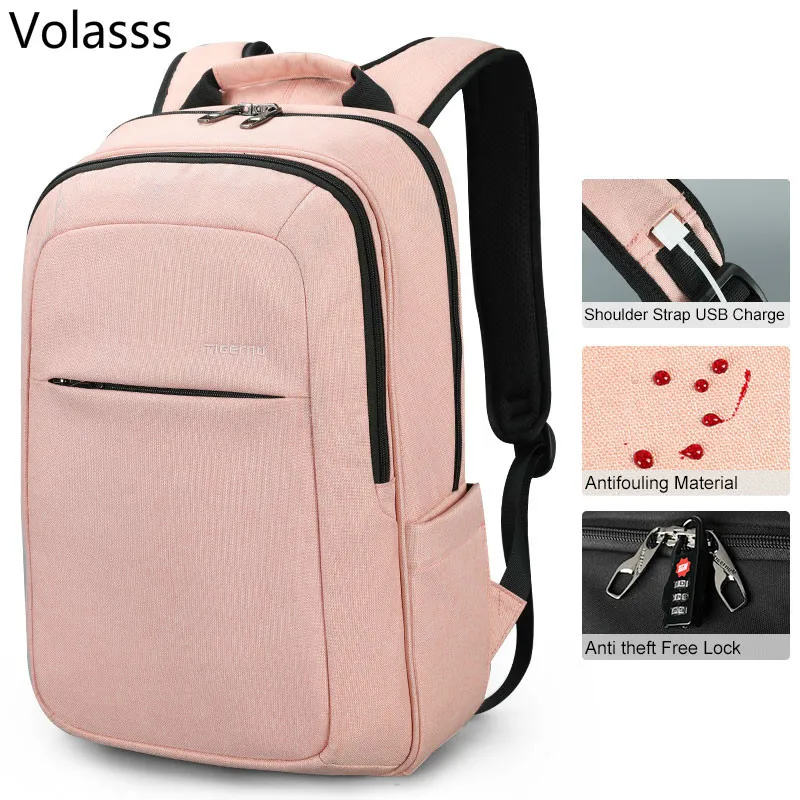 

Schoolbag For Teens Men And Women Fashion 15.6inch USB Recharging Men Backpacks Anti Theft Girl Mochila Rucksack Laptop Backpack