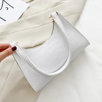 Fashion Alligator PU Handbag Women Solid Leather Totes Elegant Shoulder Bag
Fashion Alligator PU Handbag Women Solid Leather Totes Elegant Shoulder Bag
