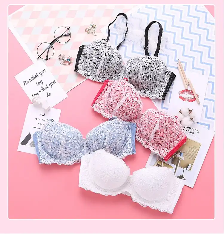 lingerie sexy lady bra gather adjustable womens