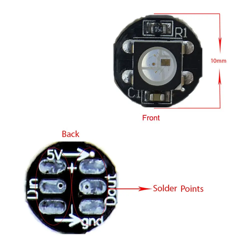 100pcs WS2812B Addressable 5050 smart RGB LED Pixel light on Black Heat Sink PCB Board for Arduino 5V DC JK496
100pcs WS2812B Addressable 5050 smart RGB LED Pixel light on Black Heat Sink PCB Board for Arduino 5V DC JK496