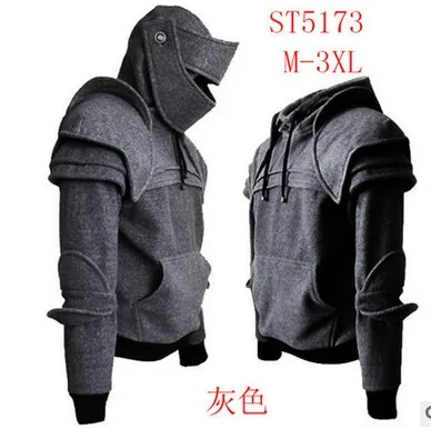 Men's Retro Drawstring Knight Hoodies With Mask Protecting Elbow Knight Sweatshirt Winter Windproof Warm Keeping Hoodie Men 2019
Men's Retro Drawstring Knight Hoodies With Mask Protecting Elbow Knight Sweatshirt Winter Windproof Warm Keeping Hoodie Men 2019