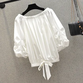 COIGARSAM Plus Size Fashion blouse women Spring Summer Slash neck blusas womens tops and blouses White 4XL 3911
COIGARSAM Plus Size Fashion blouse women Spring Summer Slash neck blusas womens tops and blouses White 4XL 3911